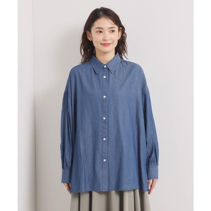 【洗濯機OK】シアーデニムシャツ | ITS'DEMO | 詳細画像13 