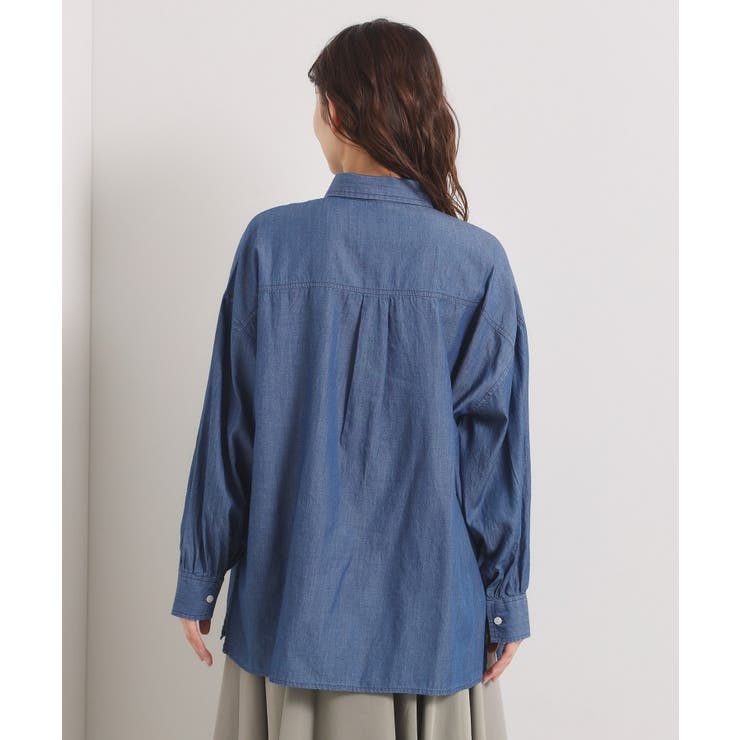 【洗濯機OK】シアーデニムシャツ | ITS'DEMO | 詳細画像15 