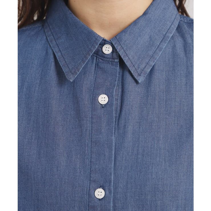 【洗濯機OK】シアーデニムシャツ | ITS'DEMO | 詳細画像16 