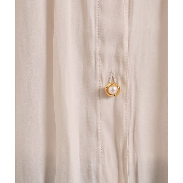 【手洗い可】サテン7分袖ブラウス | ITS'DEMO | 詳細画像7 