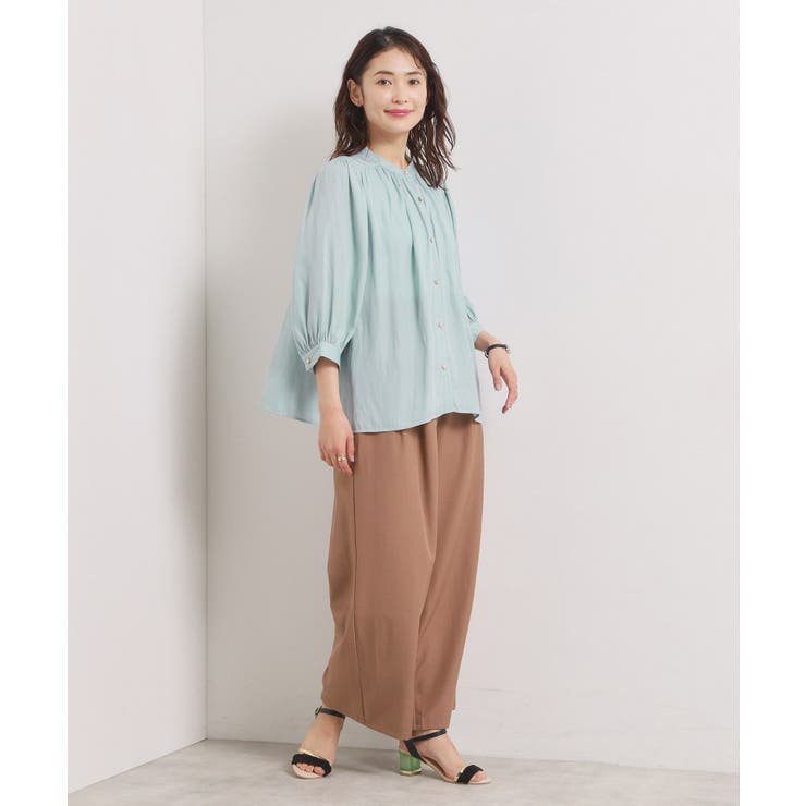 【手洗い可】サテン7分袖ブラウス | ITS'DEMO | 詳細画像10 