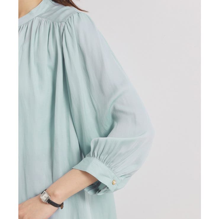 【手洗い可】サテン7分袖ブラウス | ITS'DEMO | 詳細画像24 