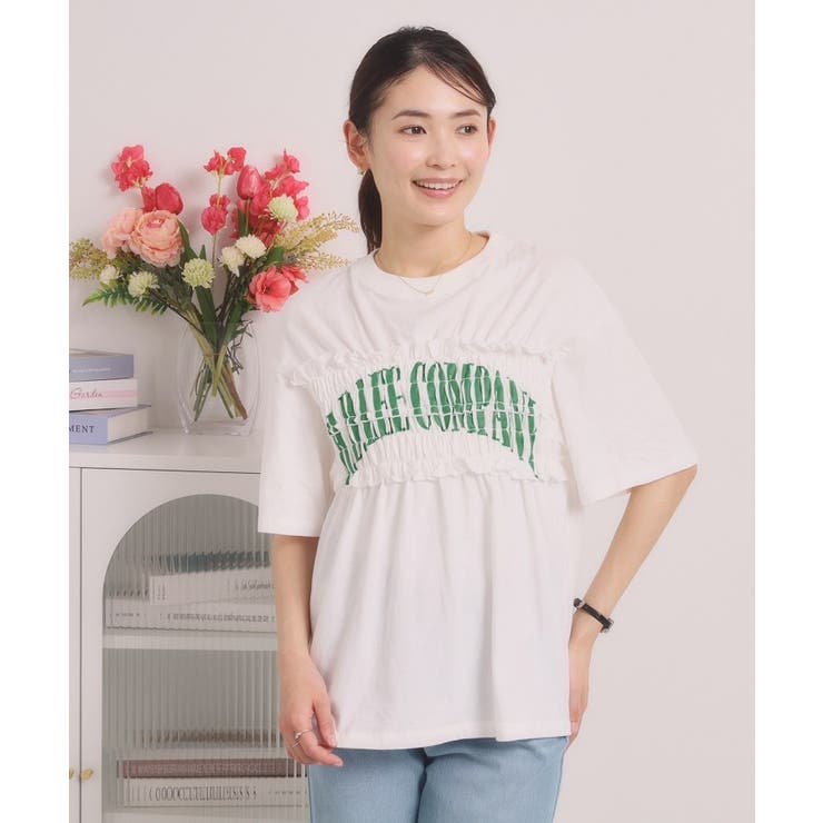 オフホワイト(003) | ＜Lee＞ SHIRRING TEE | ITS'DEMO