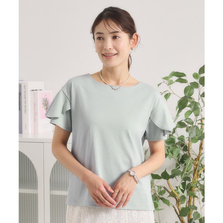 【冷感／遮熱】バックフリルTシャツ | ITS'DEMO | 詳細画像9 