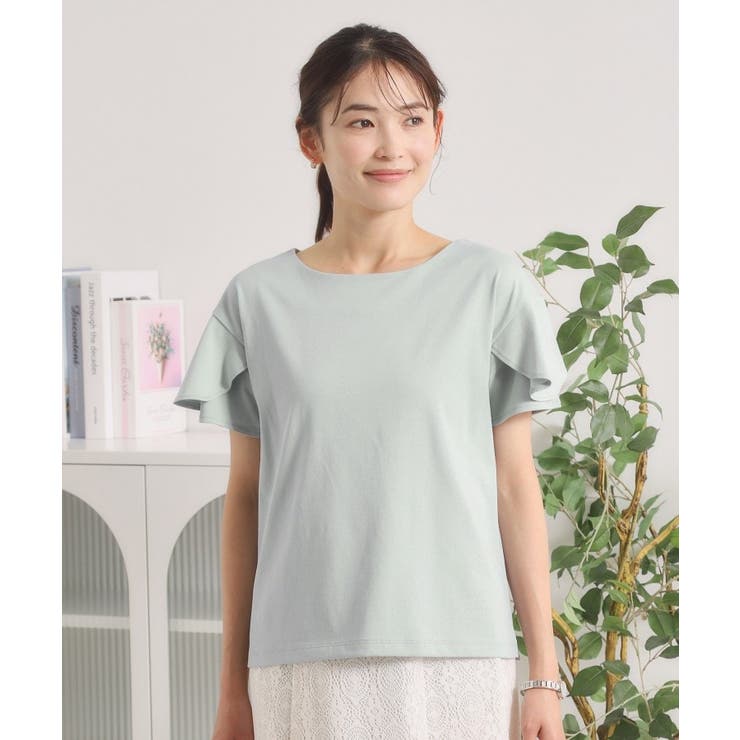 【冷感／遮熱】バックフリルTシャツ | ITS'DEMO | 詳細画像13 