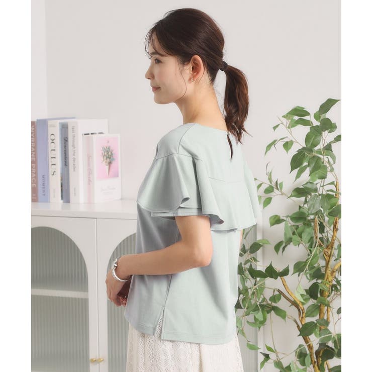 【冷感／遮熱】バックフリルTシャツ | ITS'DEMO | 詳細画像14 