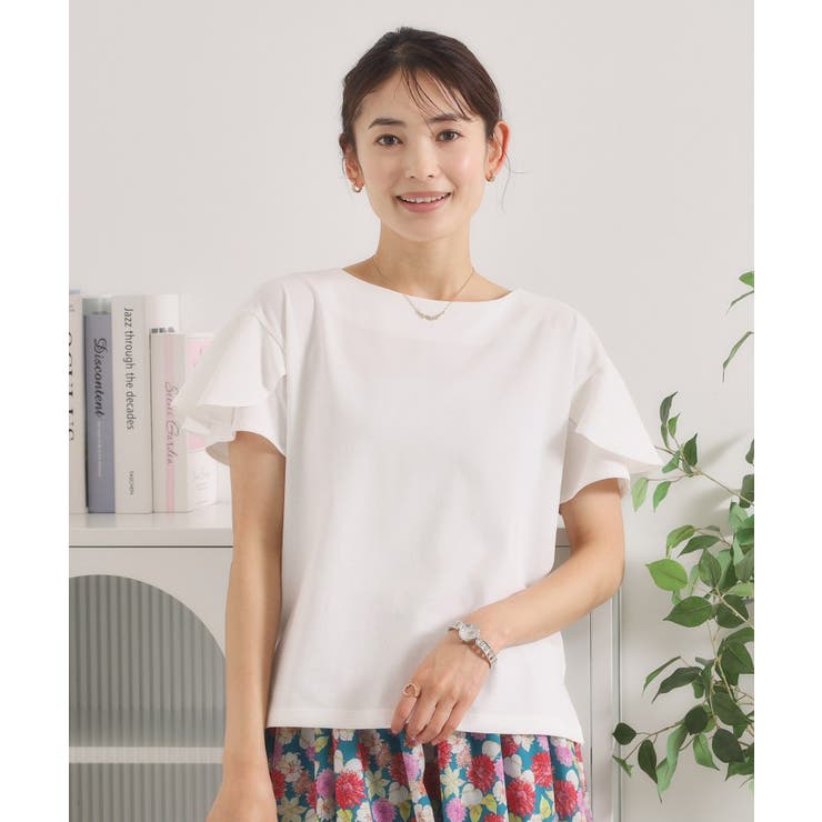 オフホワイト(003) | 【冷感／遮熱】バックフリルTシャツ | ITS'DEMO