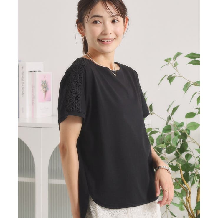 【冷感／遮熱】肩レースTシャツ | ITS'DEMO | 詳細画像2 