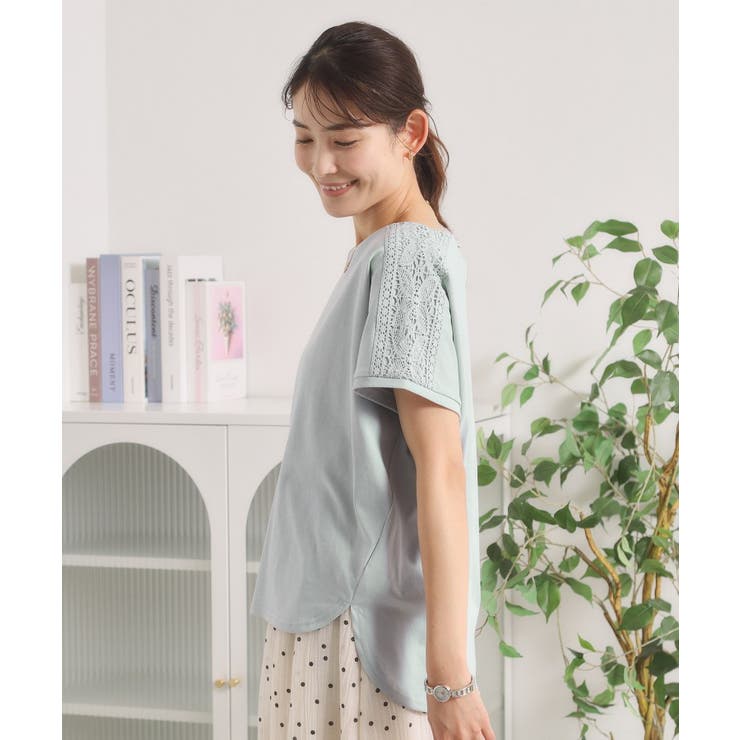 【冷感／遮熱】肩レースTシャツ | ITS'DEMO | 詳細画像5 