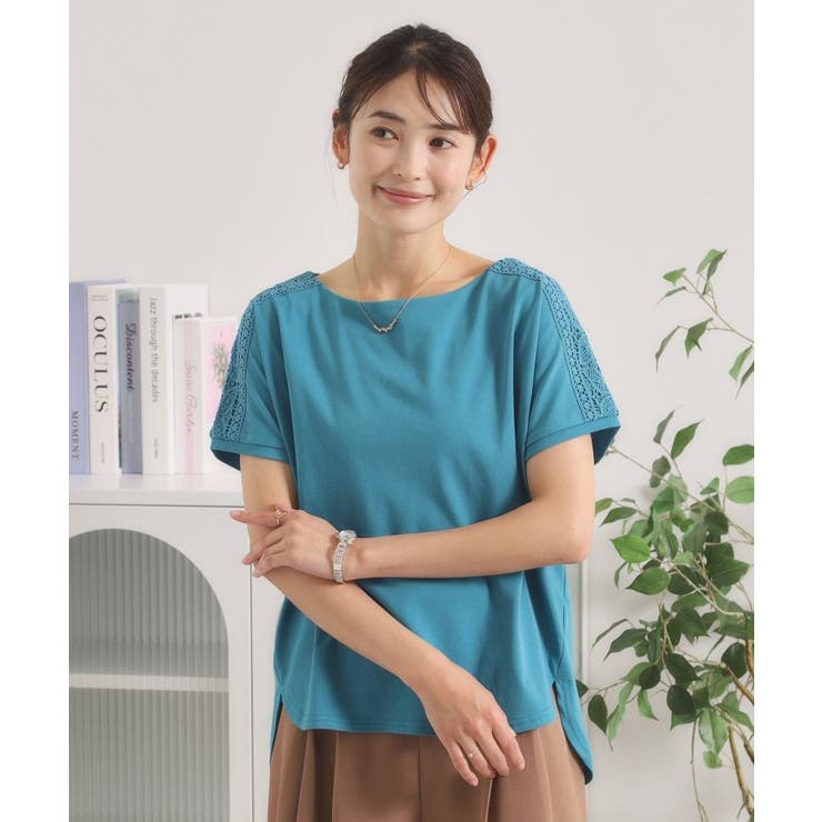 【冷感／遮熱】肩レースTシャツ | ITS'DEMO | 詳細画像9 