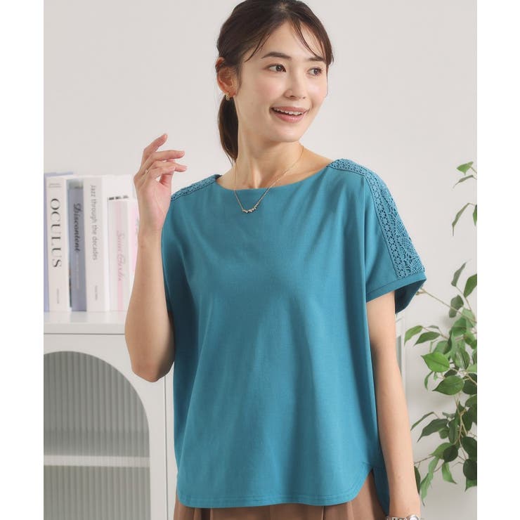 【冷感／遮熱】肩レースTシャツ | ITS'DEMO | 詳細画像10 