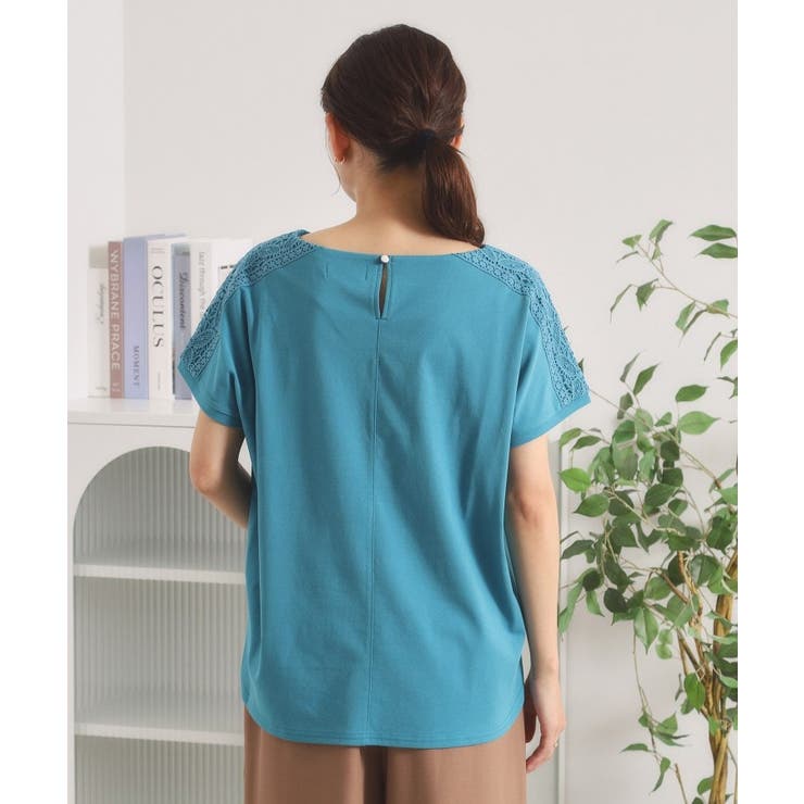 【冷感／遮熱】肩レースTシャツ | ITS'DEMO | 詳細画像15 