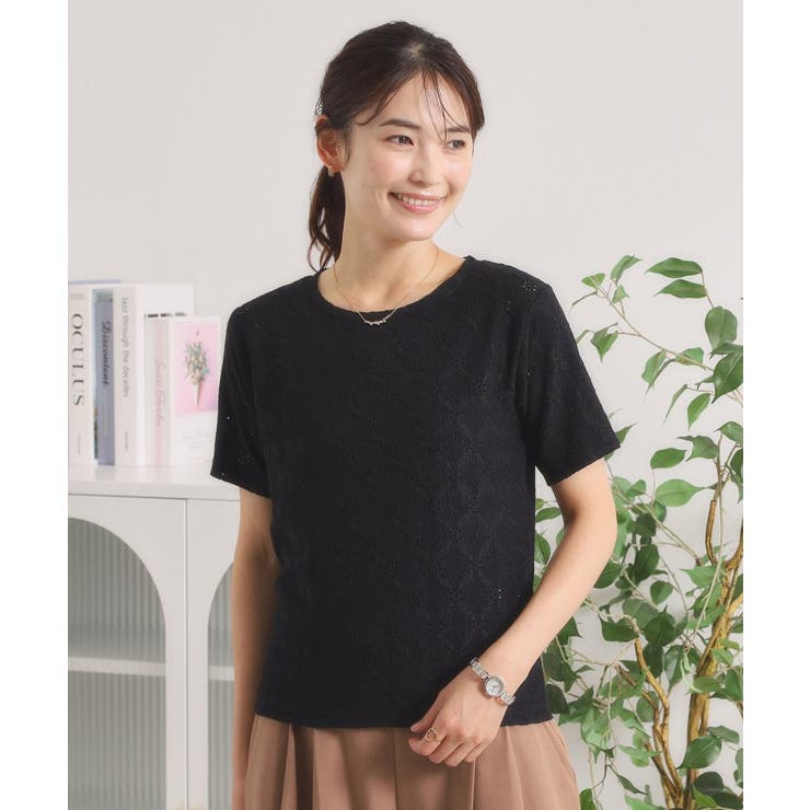 レースジャカードTシャツ | ITS'DEMO | 詳細画像5 