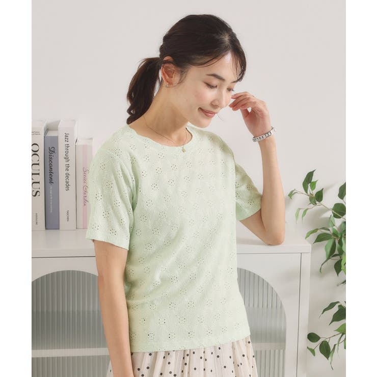 レースジャカードTシャツ | ITS'DEMO | 詳細画像9 