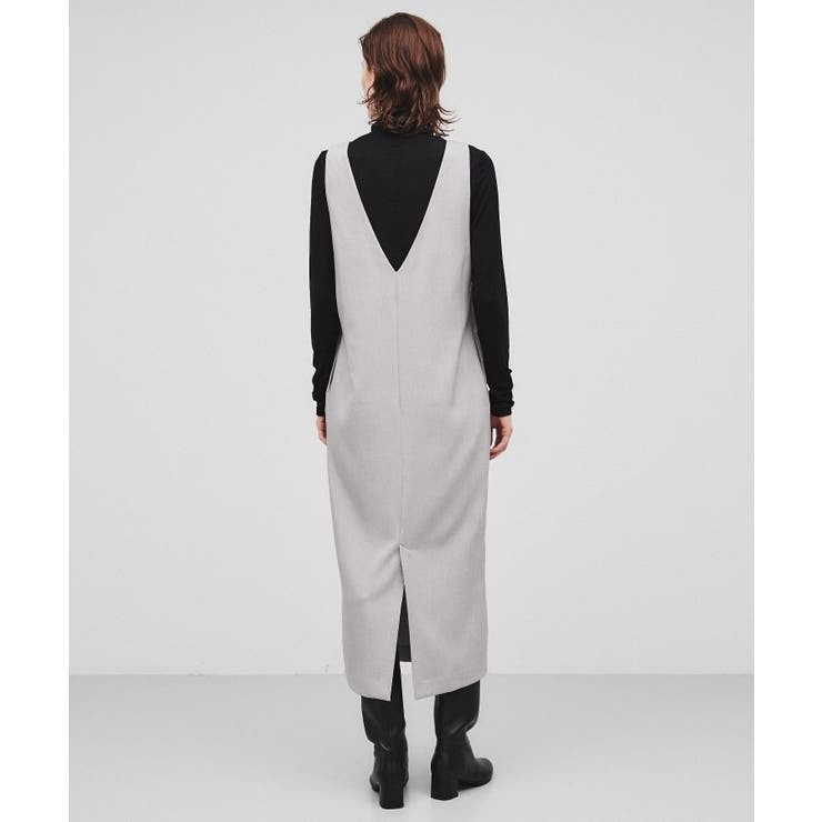 【手洗い可】Vネックジャンパースカート | cloenc | 詳細画像5 
