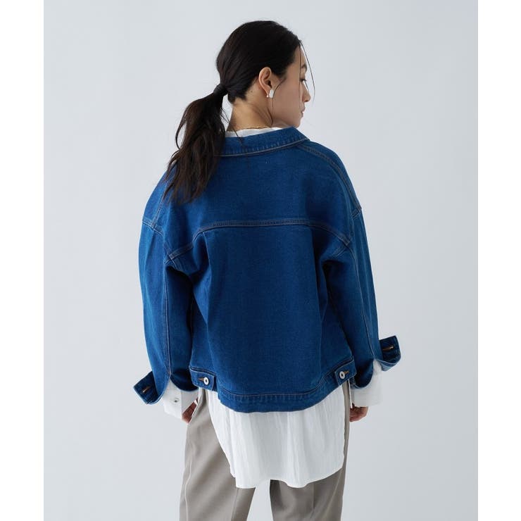 【手洗い可】ストレッチデニムジャケット | cloenc | 詳細画像5 