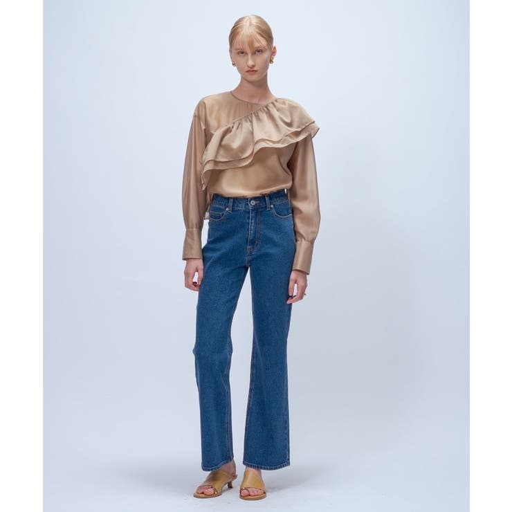 【マシンウォッシュ】ストレッチデニムフレアパンツ | cloenc | 詳細画像2 