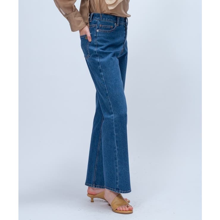 【マシンウォッシュ】ストレッチデニムフレアパンツ | cloenc | 詳細画像6 