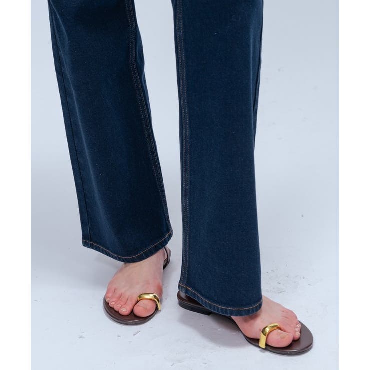 【マシンウォッシュ】ストレッチデニムフレアパンツ | cloenc | 詳細画像16 