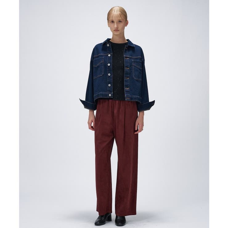 【セットアップ／手洗い可】スウェードライクイージーパンツ | cloenc | 詳細画像10 