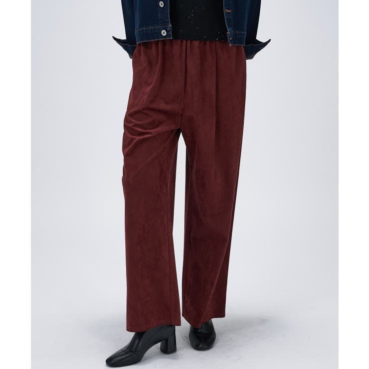 【セットアップ／手洗い可】スウェードライクイージーパンツ | cloenc | 詳細画像11 