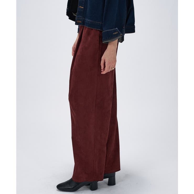 【セットアップ／手洗い可】スウェードライクイージーパンツ | cloenc | 詳細画像12 