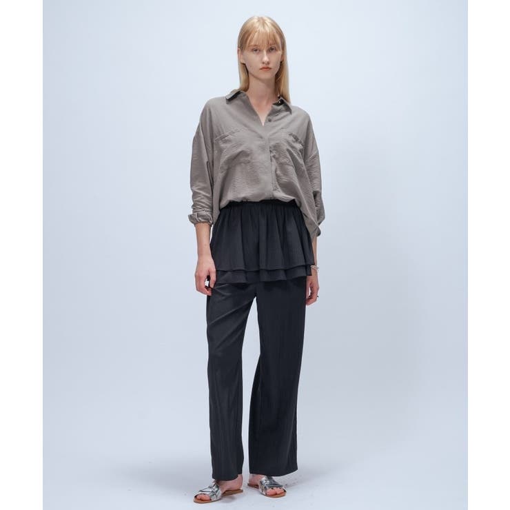 【手洗い可】フィブリルサテンシャツ | cloenc | 詳細画像21 