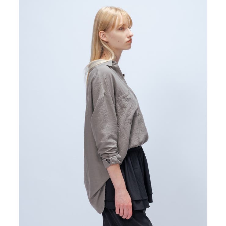 【手洗い可】フィブリルサテンシャツ | cloenc | 詳細画像25 