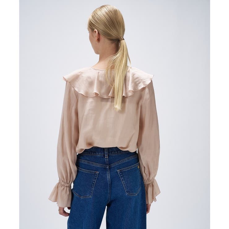 【手洗い可】ラッフルフリルブラウス | cloenc | 詳細画像9 