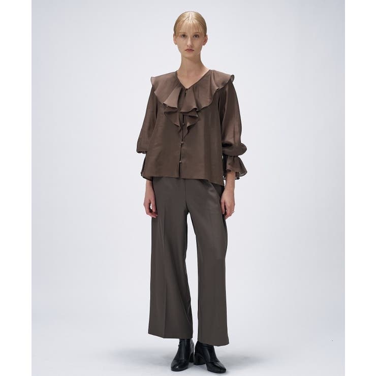 【手洗い可】ラッフルフリルブラウス | cloenc | 詳細画像11 