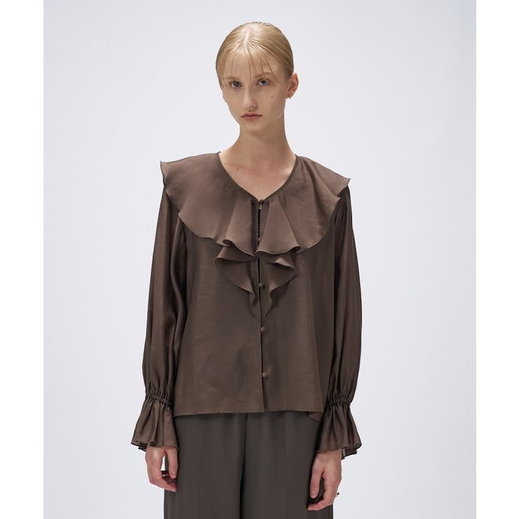 【手洗い可】ラッフルフリルブラウス | cloenc | 詳細画像12 