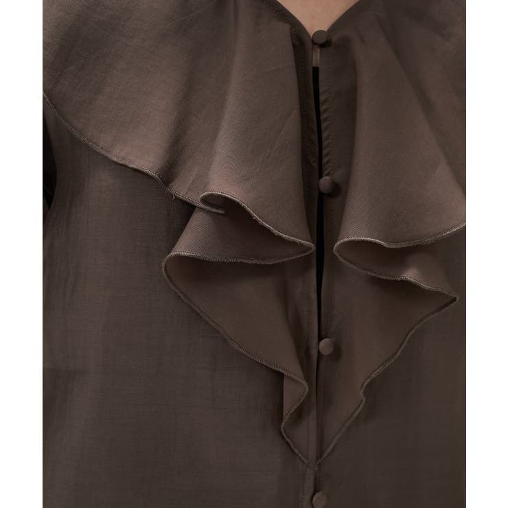 【手洗い可】ラッフルフリルブラウス | cloenc | 詳細画像17 