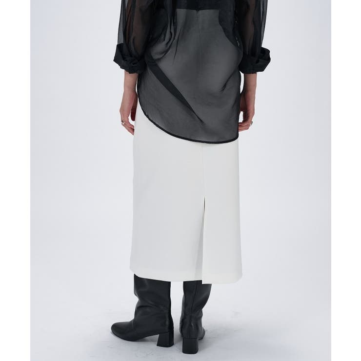 【セットアップ／マシンウォッシュ】ダンボールタイトスカート | cloenc | 詳細画像4 