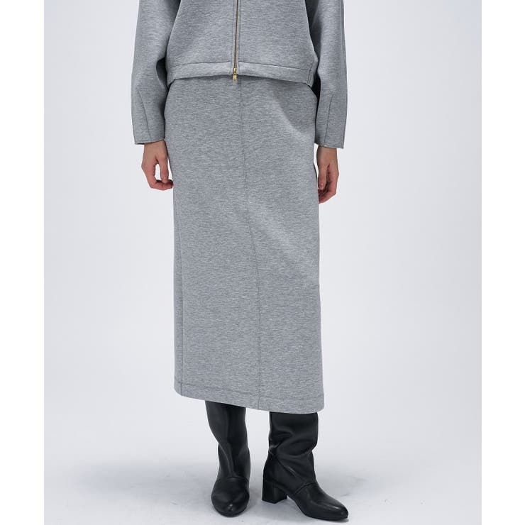 ライトグレー(911) | 【セットアップ／マシンウォッシュ】ダンボールタイトスカート | cloenc