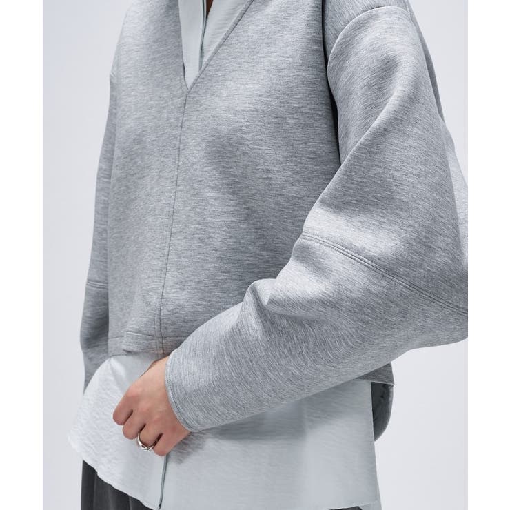 【セットアップ／マシンウォッシュ】深Vネックダンボールプルオーバー | cloenc | 詳細画像10 