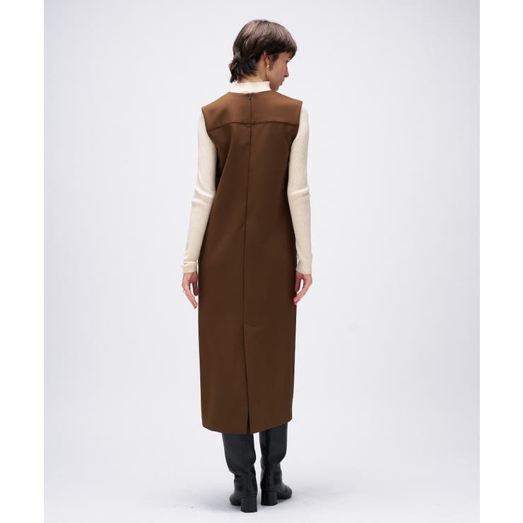 【マシンウォッシュ】キーネックジャンパースカート | cloenc | 詳細画像8 