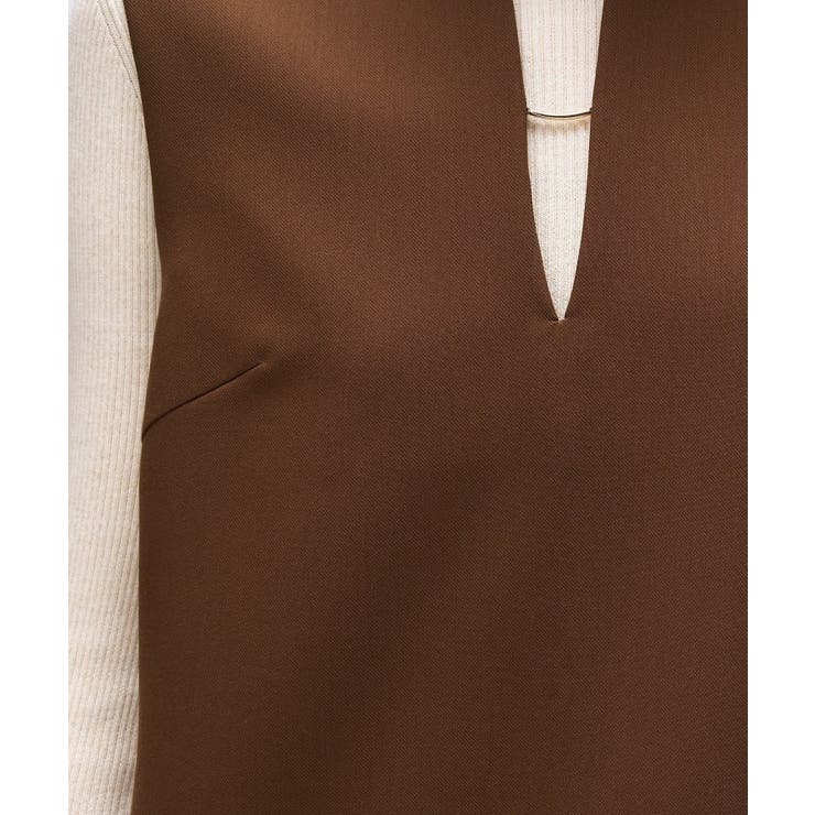 【マシンウォッシュ】キーネックジャンパースカート | cloenc | 詳細画像9 