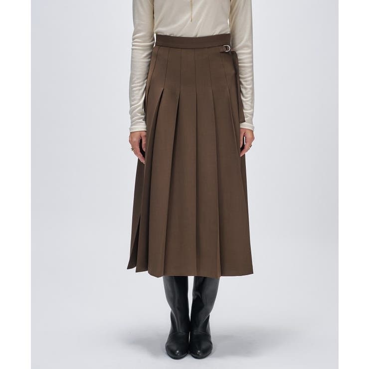 【手洗い可】フロントプリーツスカート | cloenc | 詳細画像2 