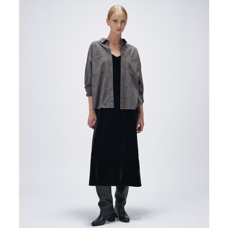 【セットアップ／手洗い可】フェイクスウェードシャツ | cloenc | 詳細画像15 