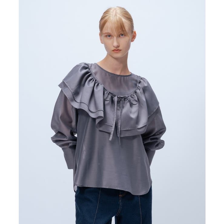 【手洗い可】4wayフリル付きブラウス | cloenc | 詳細画像23 