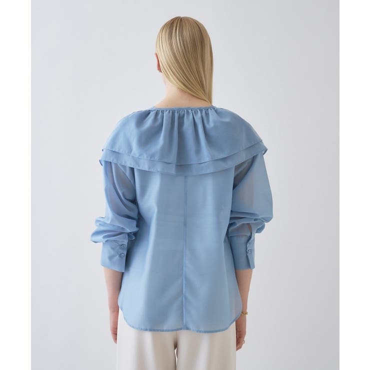 【手洗い可】4wayフリル付きブラウス | cloenc | 詳細画像6 