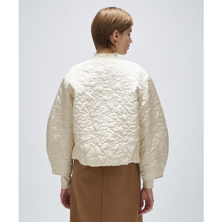 【手洗い可】アートキルトショートブルゾン | cloenc | 詳細画像5 