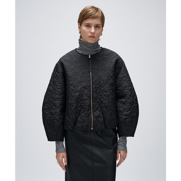 【手洗い可】アートキルトショートブルゾン | cloenc | 詳細画像10 