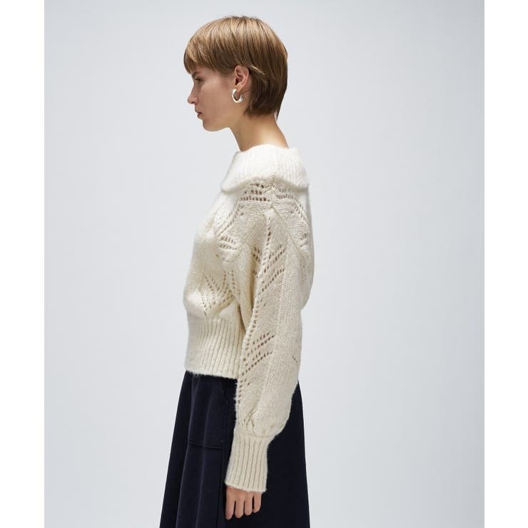 アイレットオフショルニットプルオーバー | cloenc | 詳細画像3 