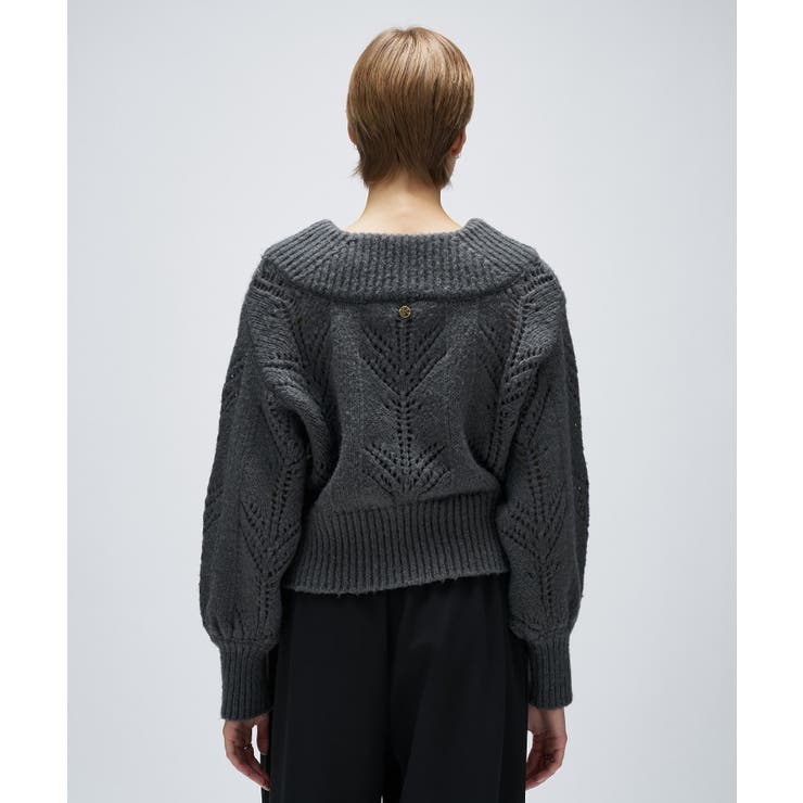 アイレットオフショルニットプルオーバー | cloenc | 詳細画像17 