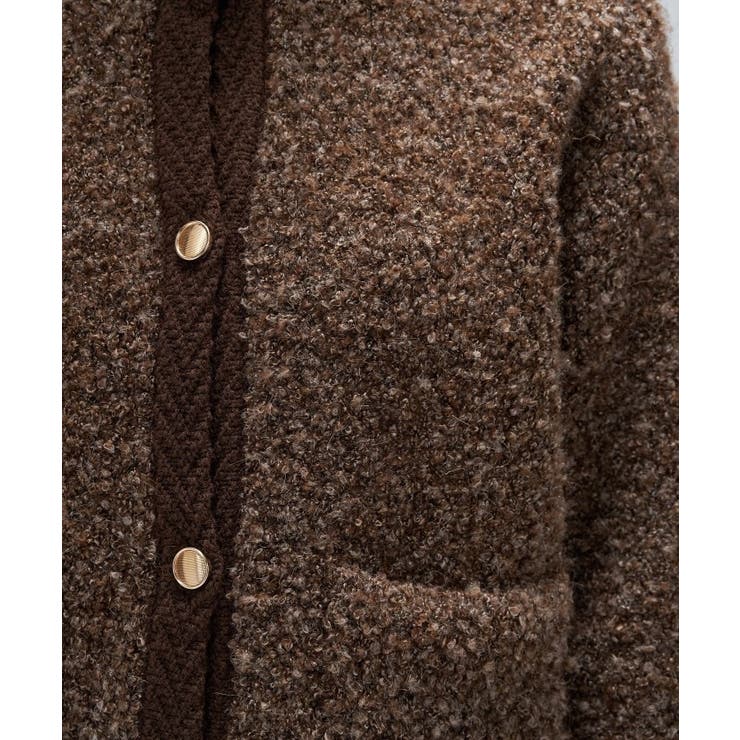 【手洗い可】ブークレニットカーディガン | cloenc | 詳細画像13 