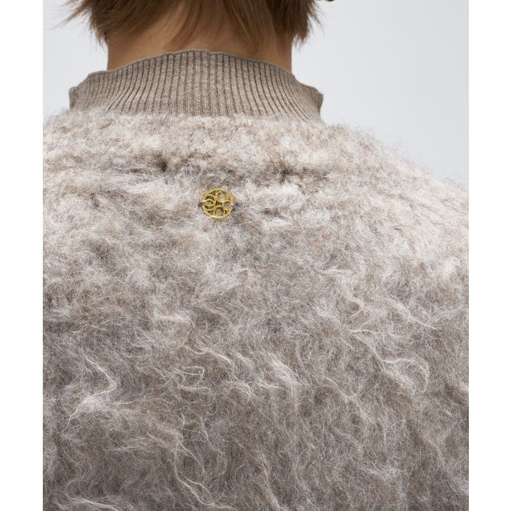 【手洗い可】ウェーヴシャギークロップドカーディガン | cloenc | 詳細画像7 