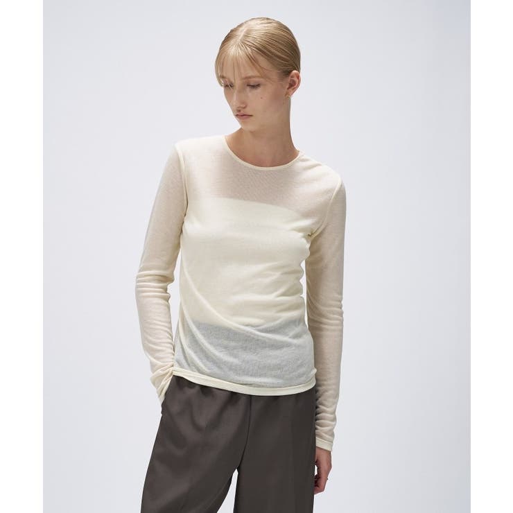 【手洗い可】シアークルーネックプルオーバー | cloenc | 詳細画像2 