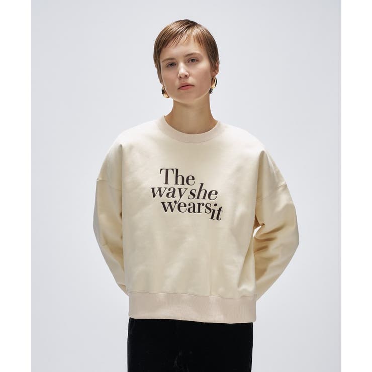 【マシンウォッシュ】刺繍ロゴスウェット | cloenc | 詳細画像2 