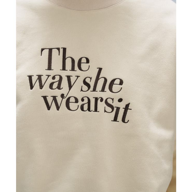 【マシンウォッシュ】刺繍ロゴスウェット | cloenc | 詳細画像5 